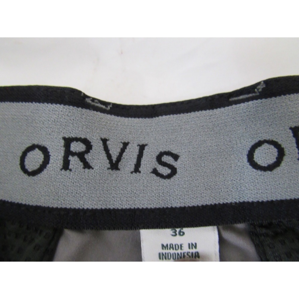 Orvis Men's Tech Shorts Size 36 Stretch Comfort Secure Pockets Gray Color - Picture 8 of 10